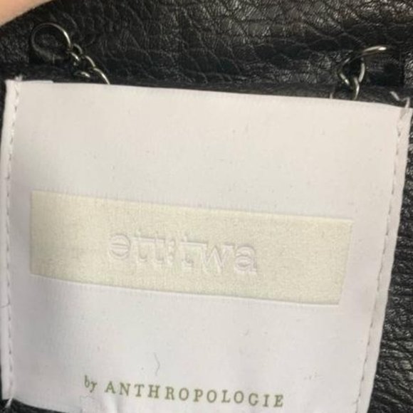 💥HOT ITEM💥 Anthropologie Ett:Twa Sweater Moto Jacket - Picture 9 of 14